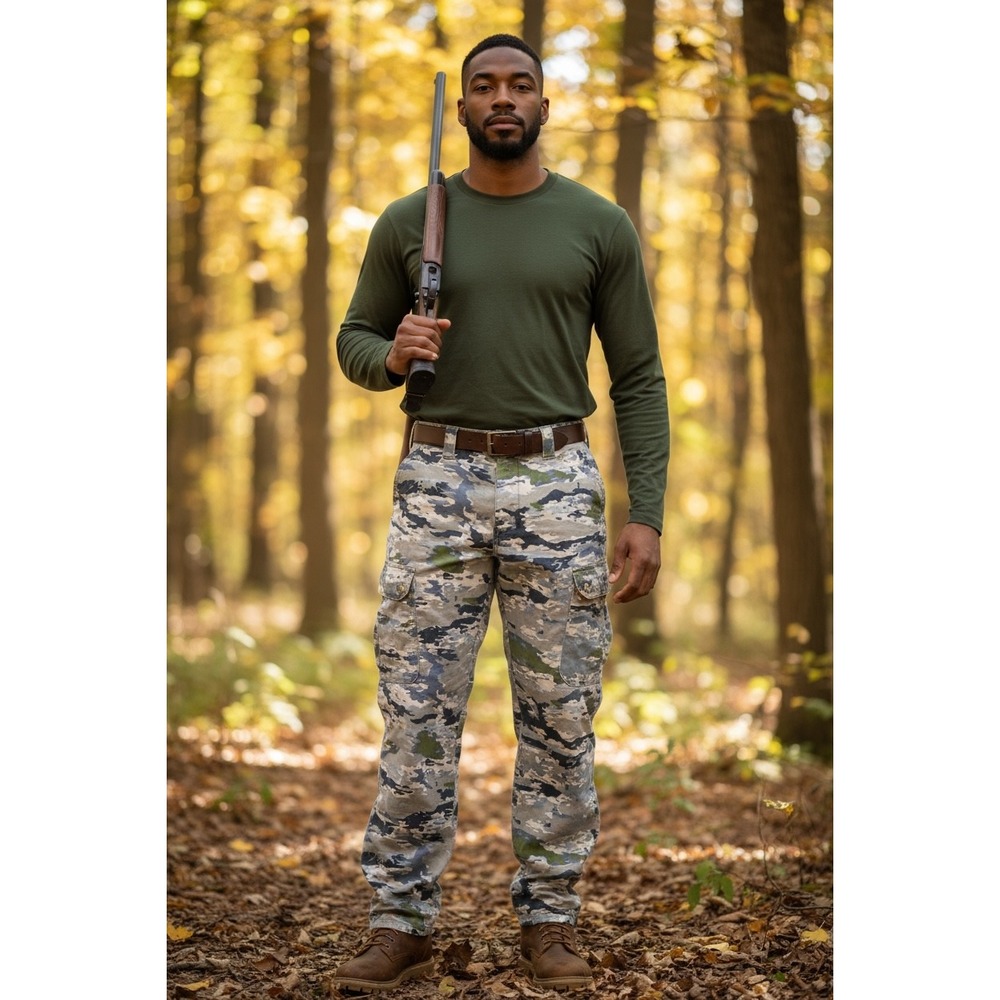 Browning Wasatch Camo Cargo Pants Men Small MultiTerrain Hunting Fishing Ripstop